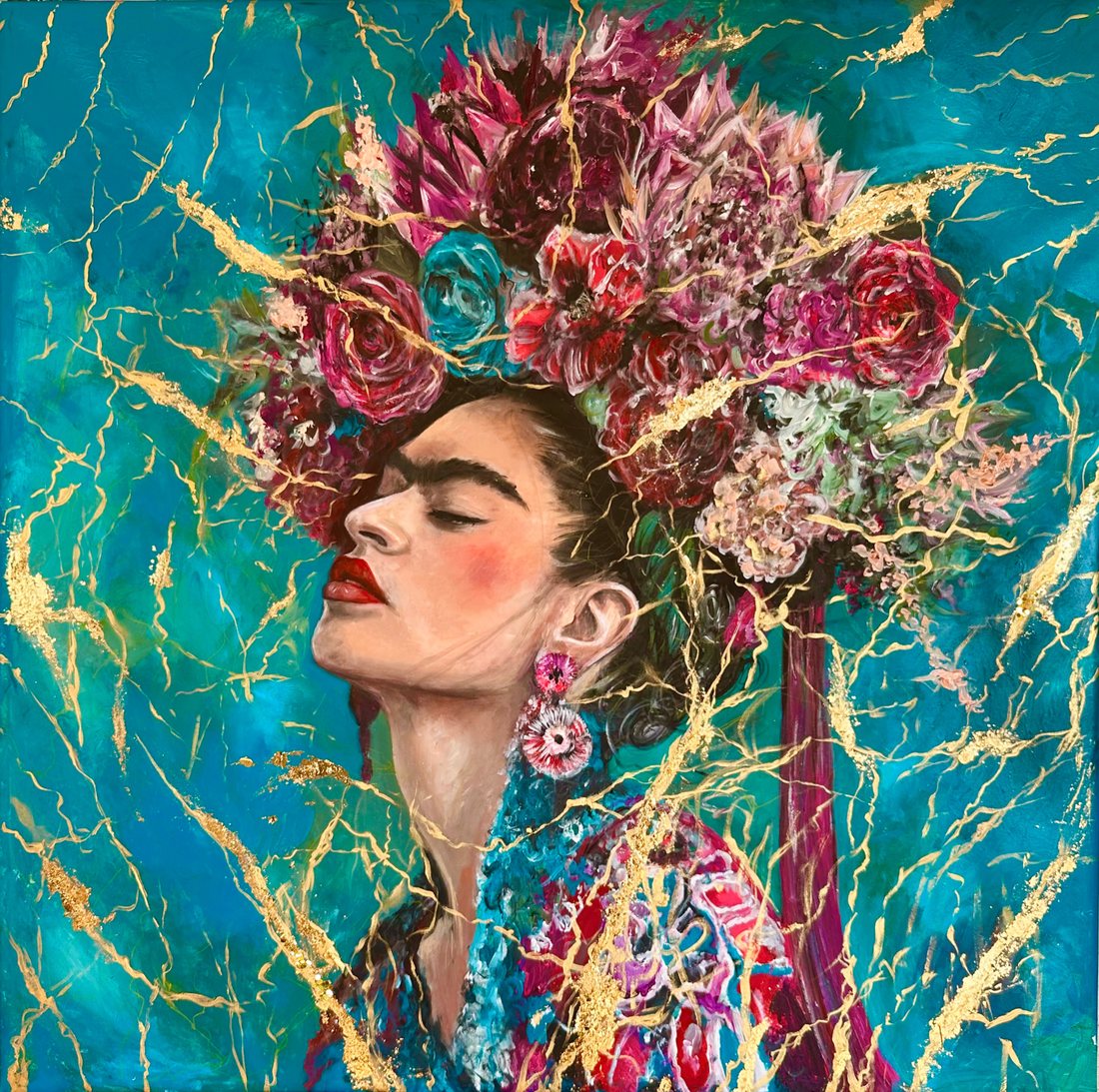 Frida et ses fêlures, œuvre de Justine Lepoutère